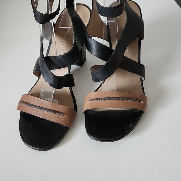 Franco Sarto Black and Brown Heels - Picture 2 of 6
